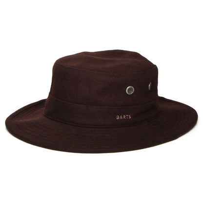 Chapeau Hiver en Laine Mélangée Deirmid marron foncé BARTS