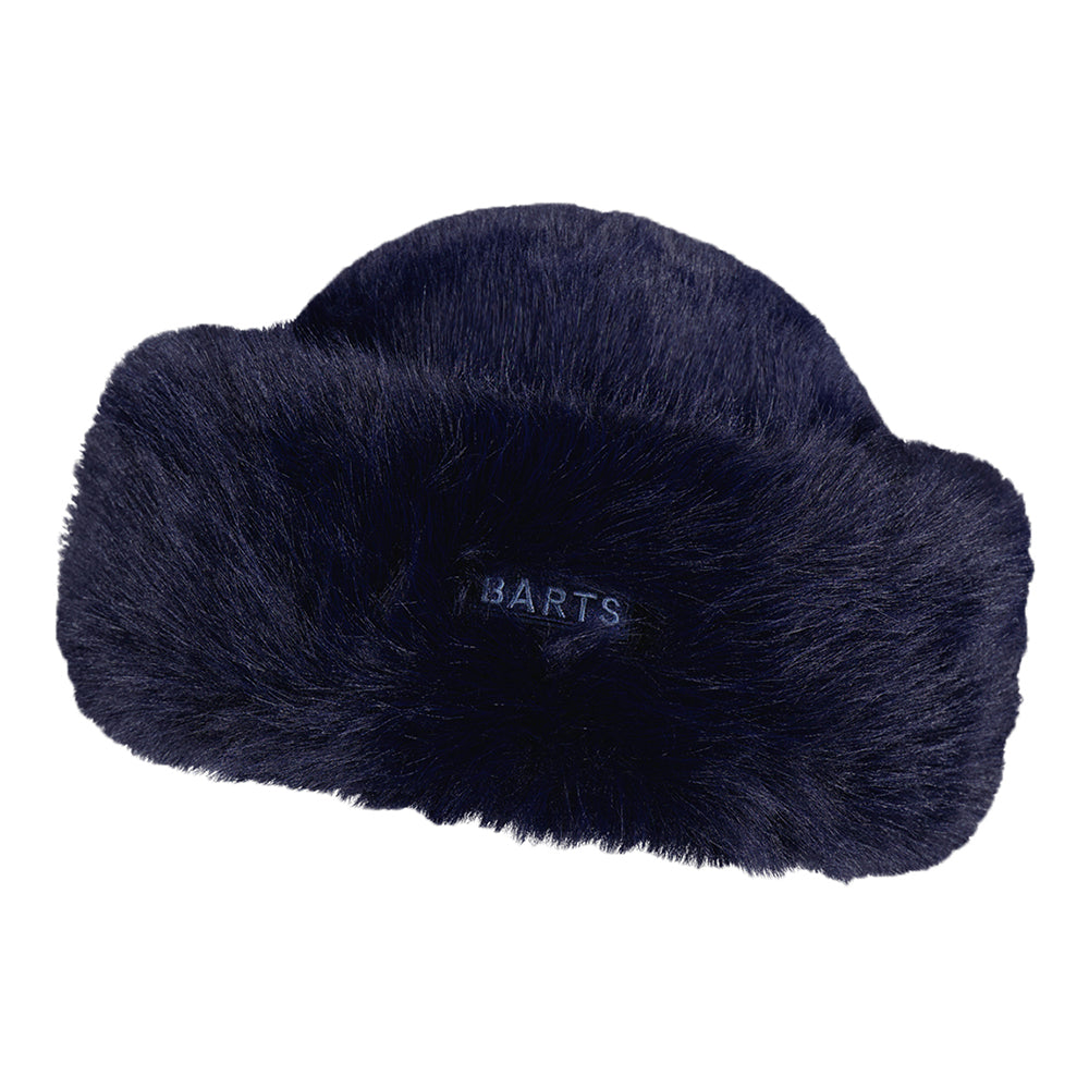 Toque Hiver en Fausse Fourrure Angeliqa bleu marine BARTS