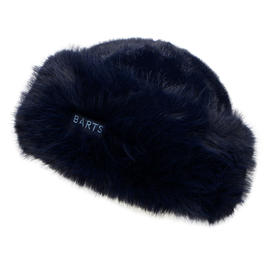 Toque Hiver en Fausse Fourrure Angeliqa bleu marine BARTS