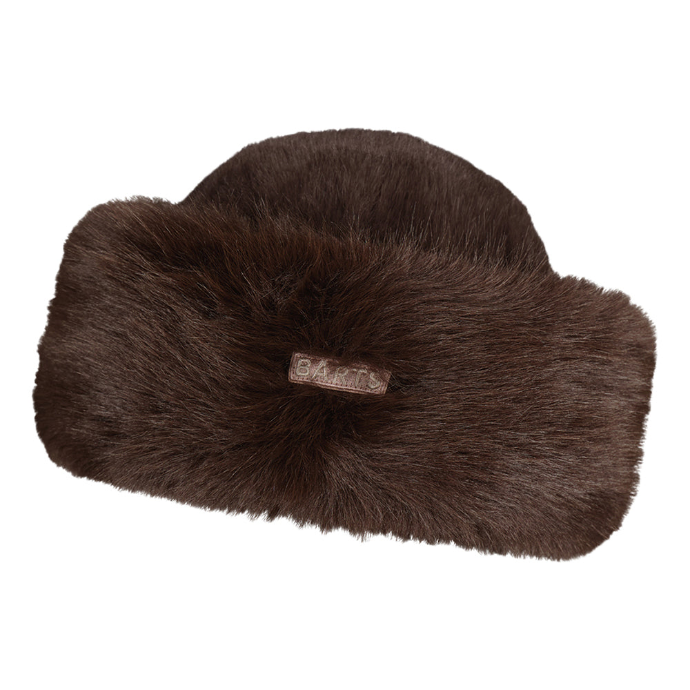 Toque Hiver en Fausse Fourrure Angeliqa marron foncé BARTS