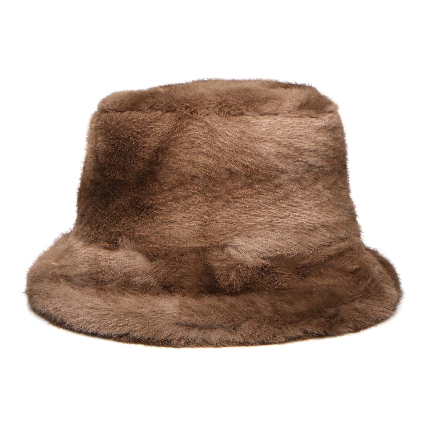 Chapeau Bob en Fausse Fourrure à Motifs toast WHITELEY