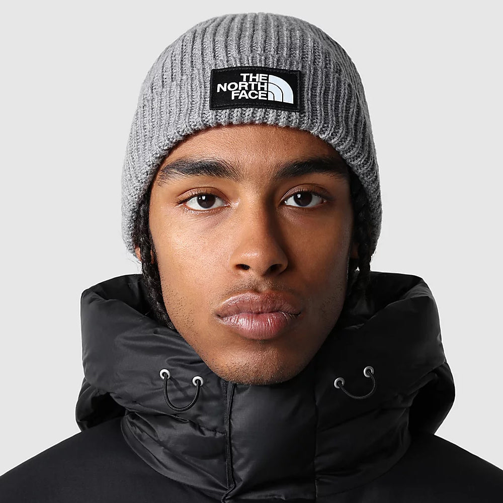 Bonnet Marin à Revers TNF Logo Box gris moyen THE NORTH FACE