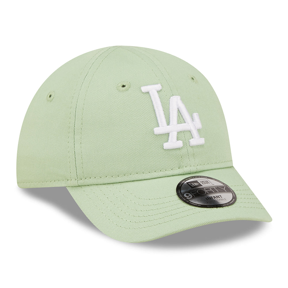 Casquette Bébé 9FORTY MLB League Essential L.A. Dodgers vert clair-blanc NEW ERA