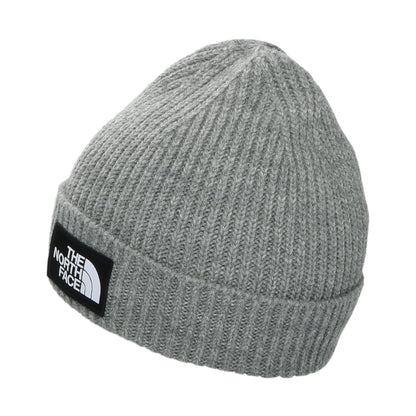 Bonnet Enfant Recyclé à Revers TNF Box Logo gris moyen THE NORTH FACE