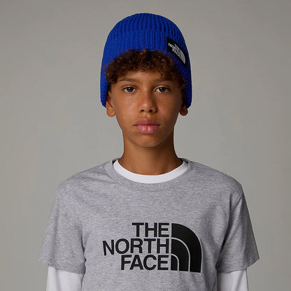 Bonnet Enfant à Revers TNF Box Logo bleu roi THE NORTH FACE
