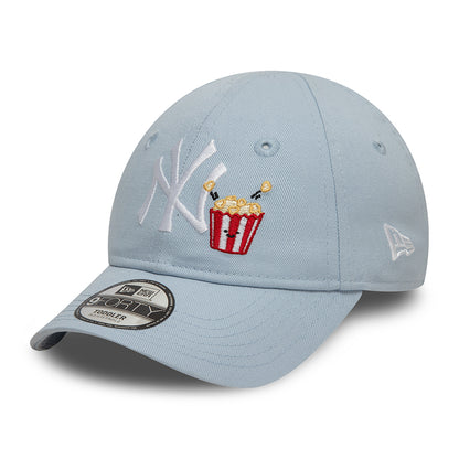 Casquette Enfant 9FORTY MLB Icon New York Yankees bleu clair-blanc NEW ERA