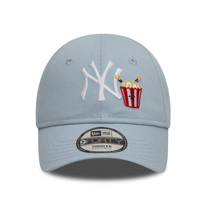 Casquette Enfant 9FORTY MLB Icon New York Yankees bleu clair-blanc NEW ERA