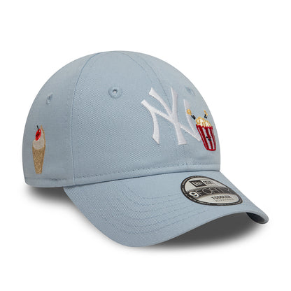 Casquette Enfant 9FORTY MLB Icon New York Yankees bleu clair-blanc NEW ERA