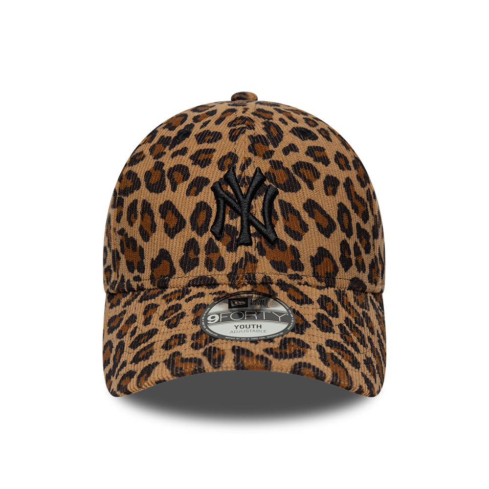 Casquette Enfant 9FORTY New York Yankees MLB Leopard Cord camel-noir NEW ERA