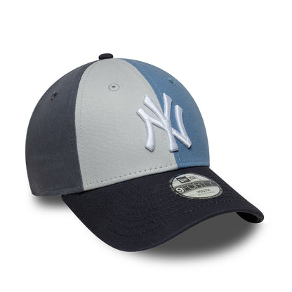 Casquette Enfant 9FORTY MLB Colourblock New York Yankees bleu ardoise-bleu marine NEW ERA