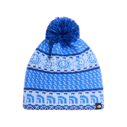 Bonnet à Pompon Enfant Cabin Ski Tuke bleu vif THE NORTH FACE
