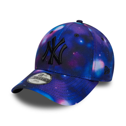 Casquette Enfant 9FORTY MLB Galaxy AOP New York Yankees violet-noir NEW ERA