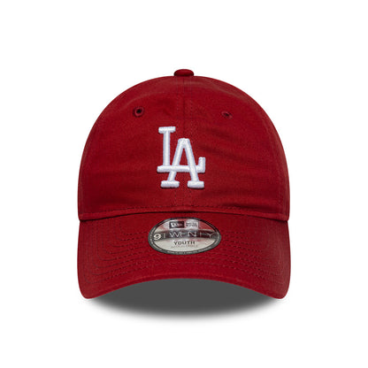 Casquette Enfant 9TWENTY MLB League Essential L.A. Dodgers rouge profond-blanc NEW ERA
