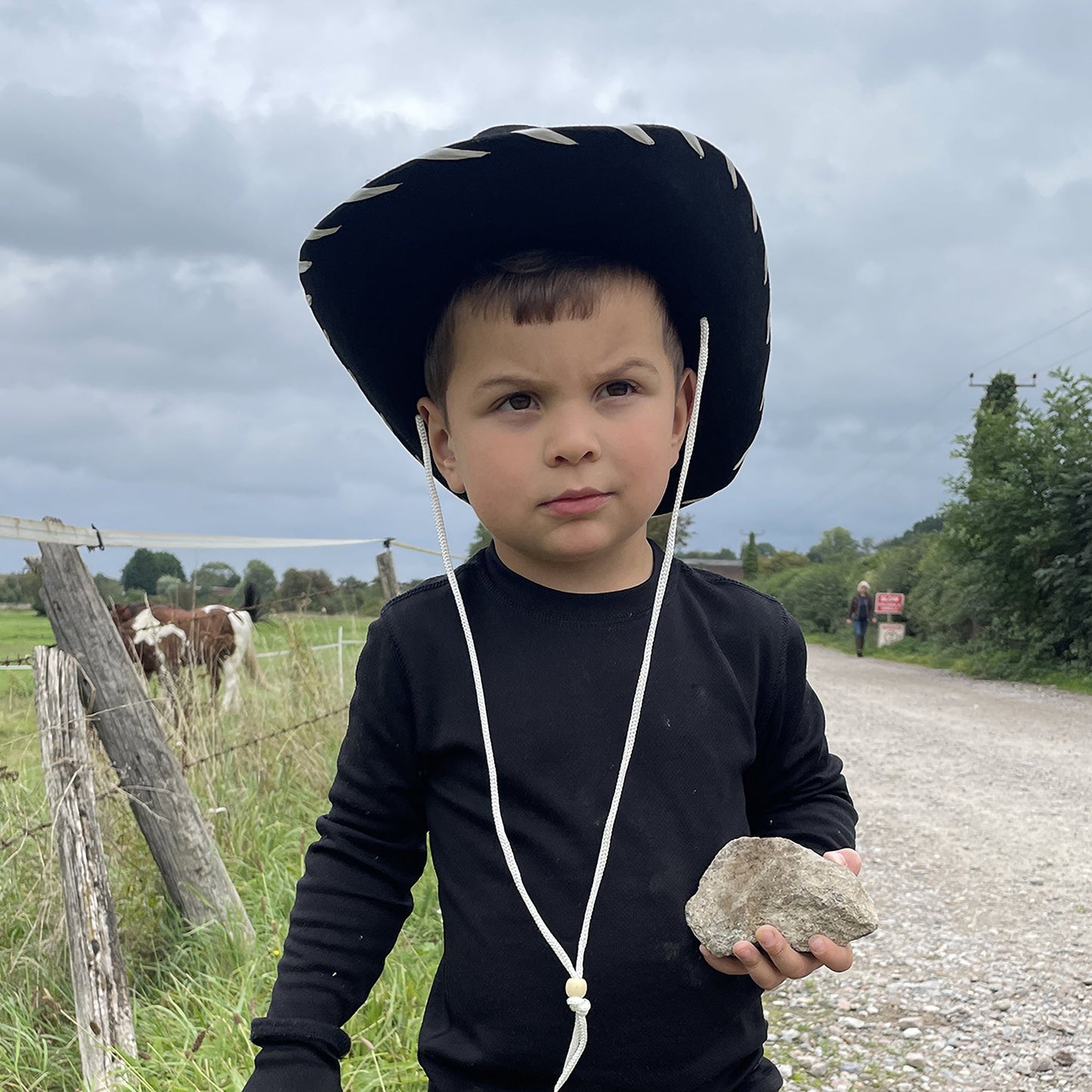 Chapeau de Cowboy Enfant noir-blanc JAXON & JAMES