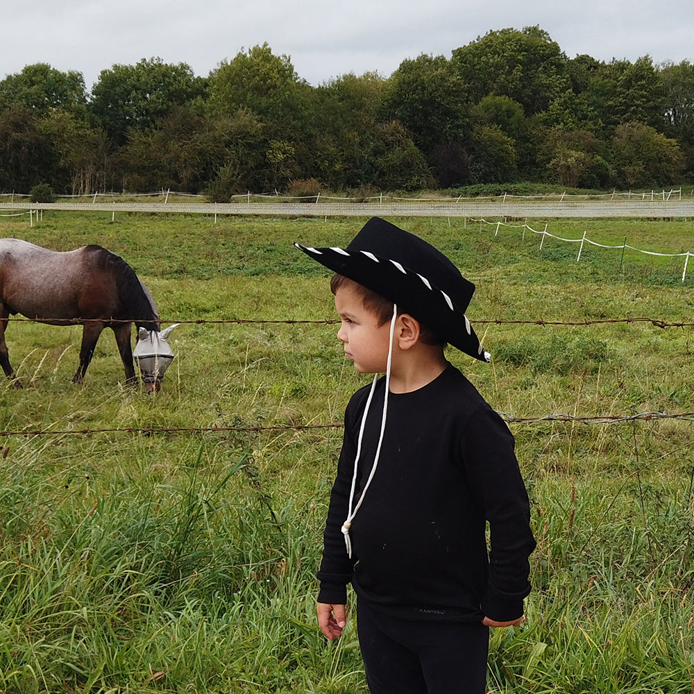 Chapeau de Cowboy Enfant noir-blanc JAXON & JAMES