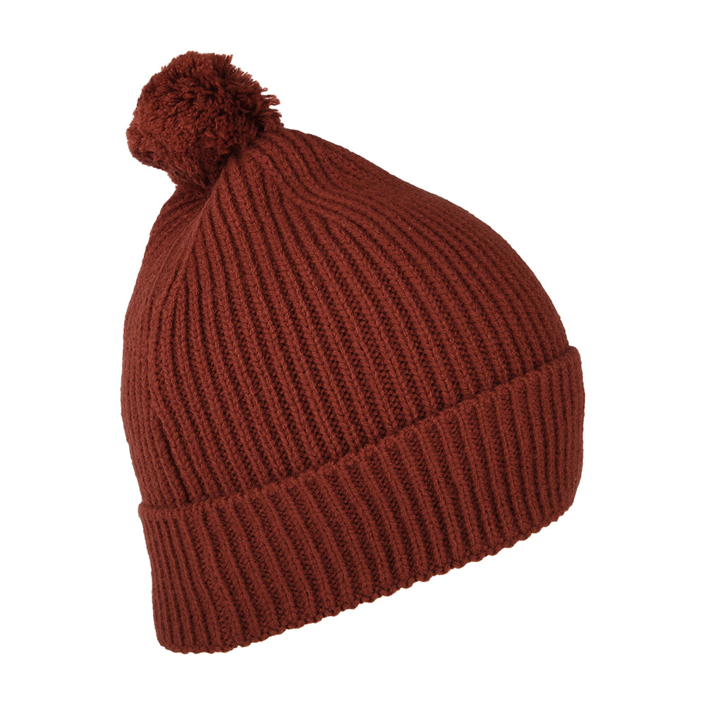 Bonnet à Pompon Logo Box cognac THE NORTH FACE