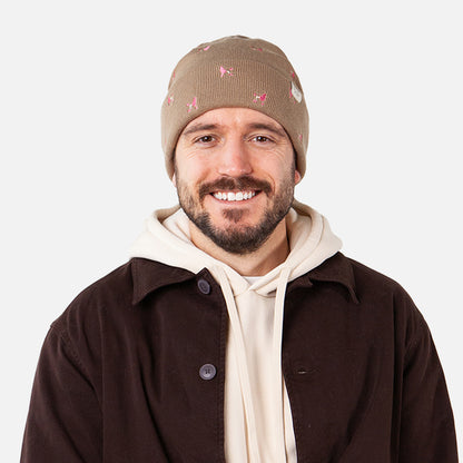 Bonnet à Revers Caniches Vinson sable BARTS