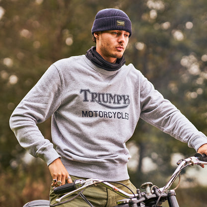 Bonnet à Revers Watch Cap bleu marine foncé TRIUMPH MOTORCYCLES