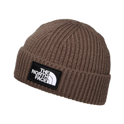 Bonnet Marin à Revers TNF Logo Box marron fumé THE NORTH FACE