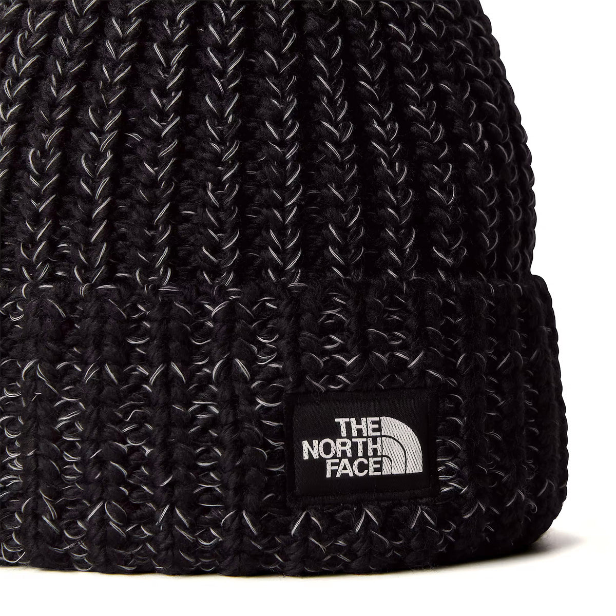 Bonnet à Pompon Cozy Chunky Cabin noir-blanc THE NORTH FACE