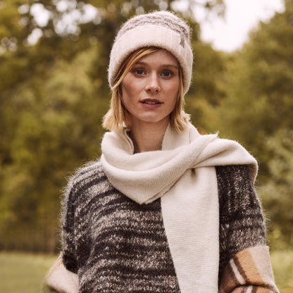 Bonnet Recyclé Eimhir crème-marron BARTS