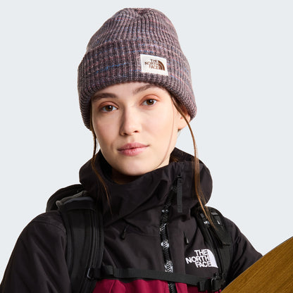 Bonnet Recyclé Maille Teinte Par Sections Salty Bae mauve foncé THE NORTH FACE