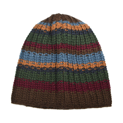 Bonnet Long Cardi marron-vert KUSAN