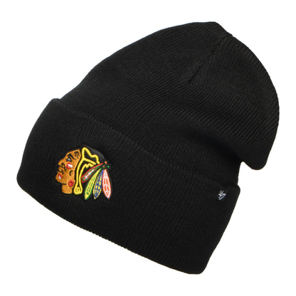 Bonnet NHL Haymaker Cuff Knit Chicago Blackhawks noir 47 BRAND