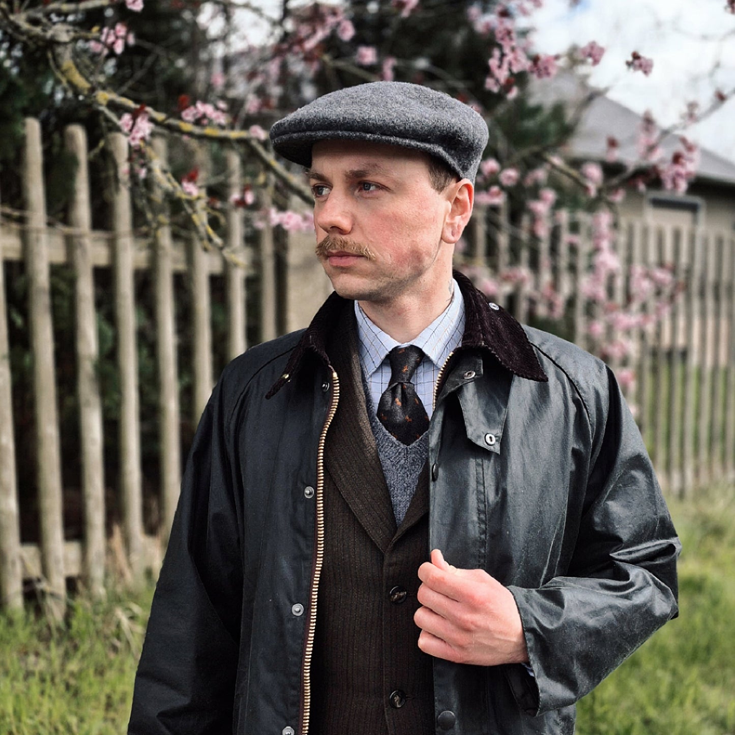 Casquette Plate Classic en Laine anthracite JAXON & JAMES - VENTE EN GROS