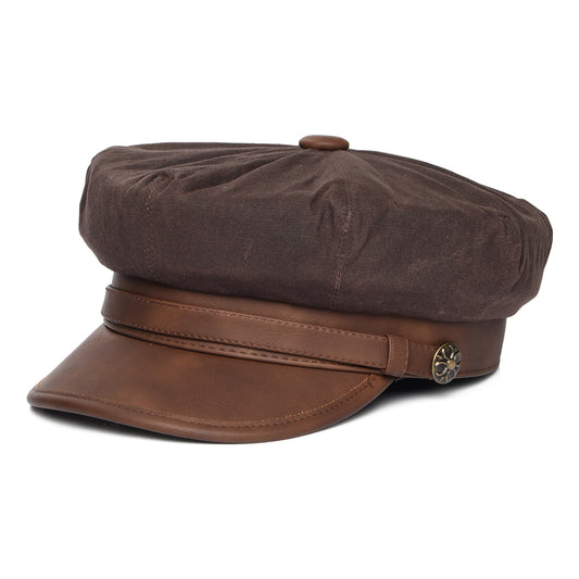 Casquette de Motard Rebelle marron JAXON & JAMES - VENTE EN GROS
