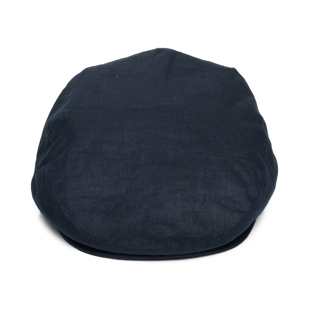 Casquette Plate en Lin bleu marine JAXON & JAMES - VENTE EN GROS