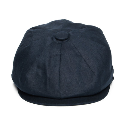Casquette Gavroche en Lin bleu marine JAXON & JAMES - VENTE EN GROS