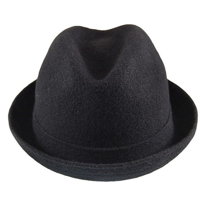 Chapeau Trilby en Laine Player noir KANGOL