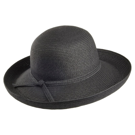 Chapeau Été Pliable Traveller noir SUR LA TÊTE