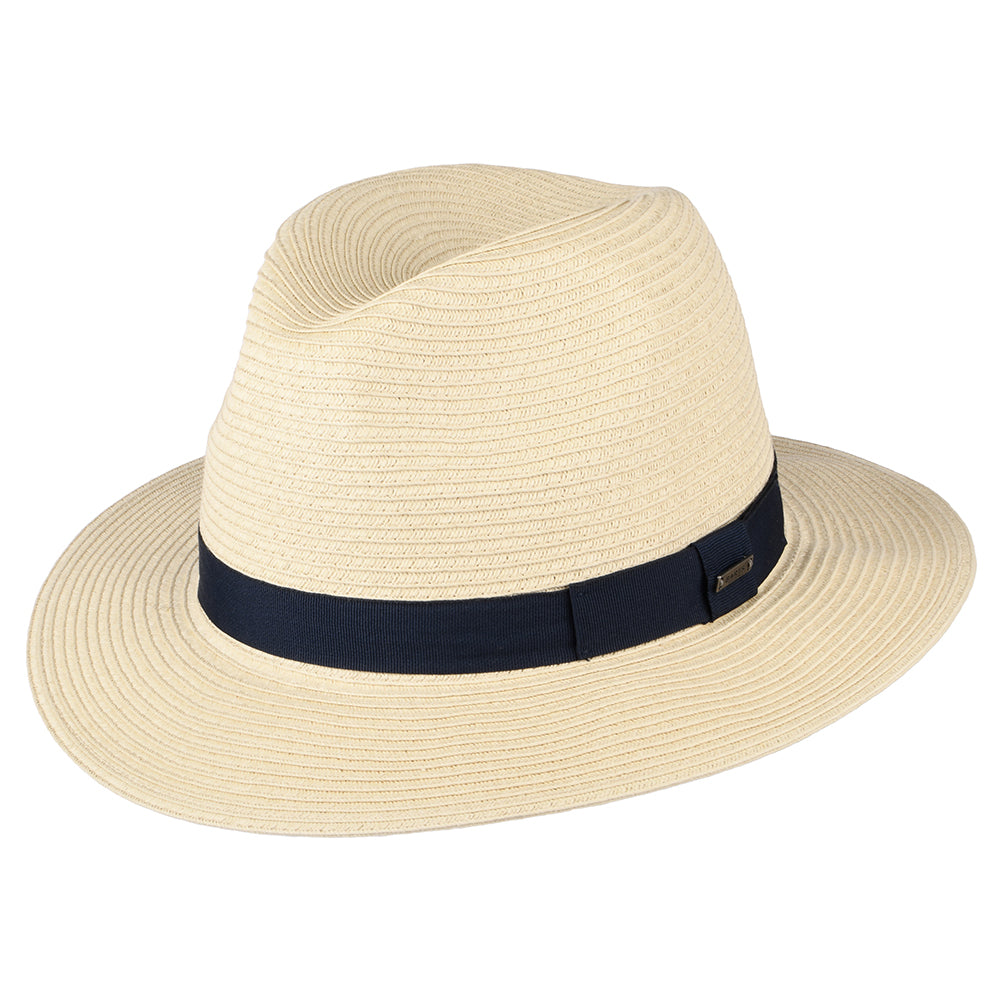 Chapeau Fedora en Paille Toyo Aveloz naturel BARTS