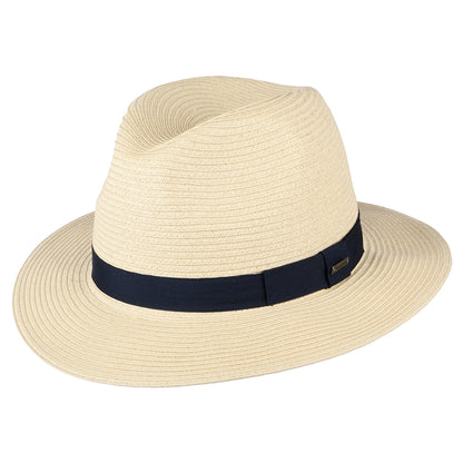 Chapeau Fedora en Paille Toyo Aveloz naturel BARTS