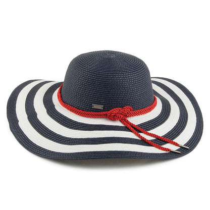 Chapeau Été Demetria blanc-bleu marine BETMAR