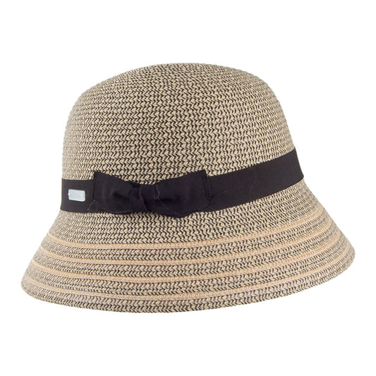Chapeau Cloche Tricia noir mélangé BETMAR