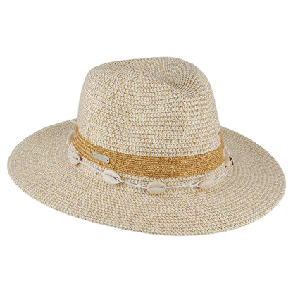 Chapeau Fedora Seashell naturel-doré SEEBERGER