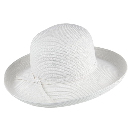Chapeau Été Pliable Traveller blanc SUR LA TÊTE