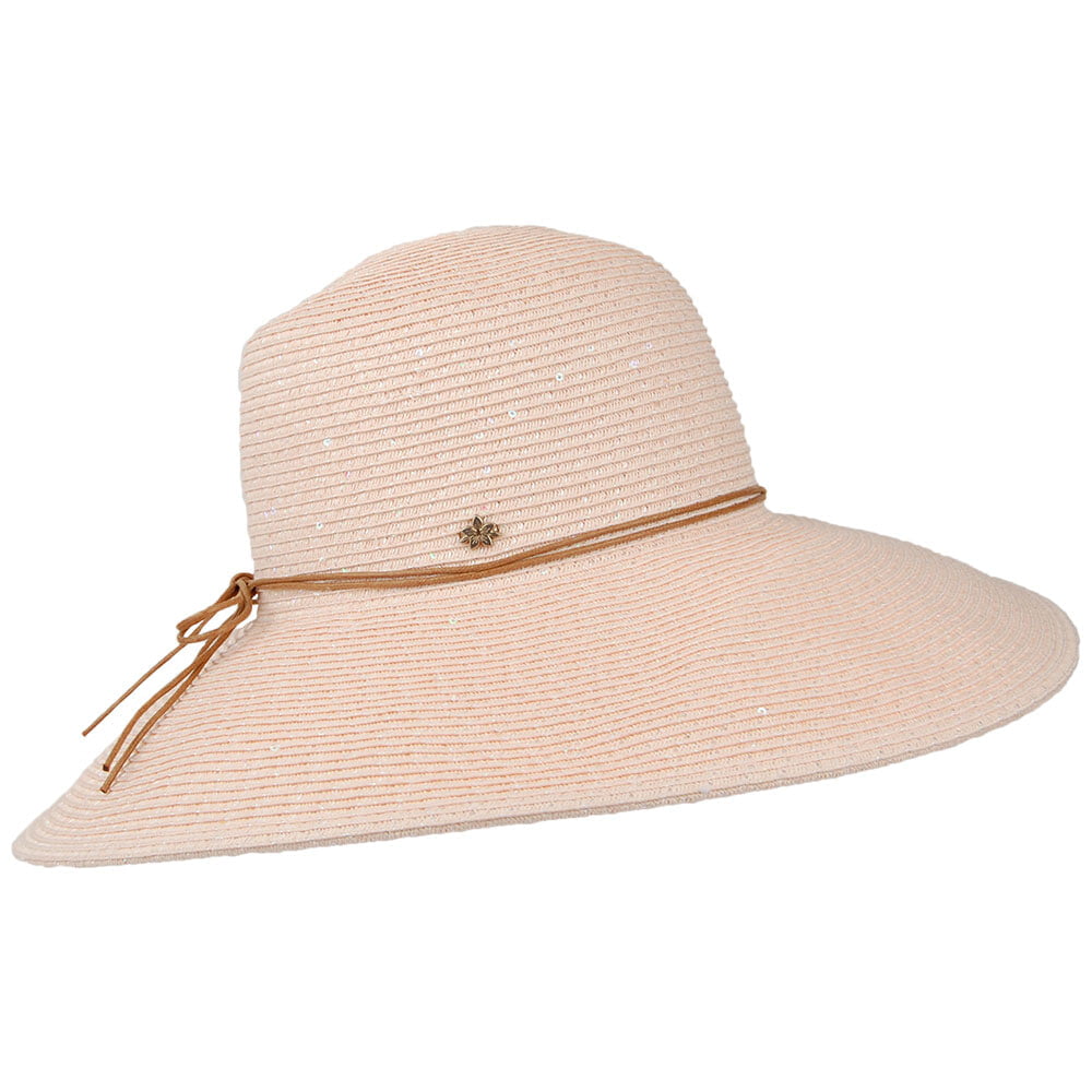 Chapeau Été en Papier Tressé Waverly rose blush CAPPELLI