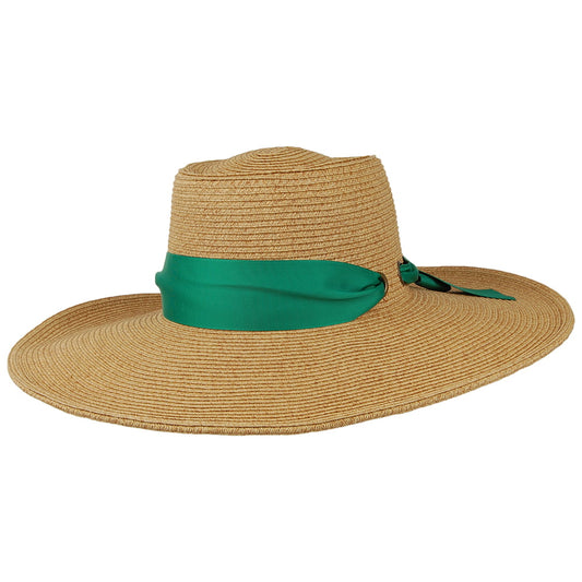 Chapeau Été en Papier Tressé Dorothy naturel-vert CAPPELLI