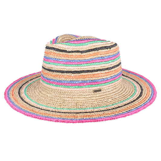 Chapeau Été en Paille à Rayures Joanna mélanges de naturels BRIXTON