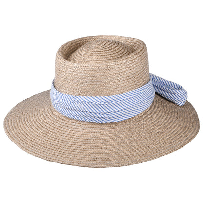 Chapeau Été en Paille Aries ivoire-bleu BRIXTON