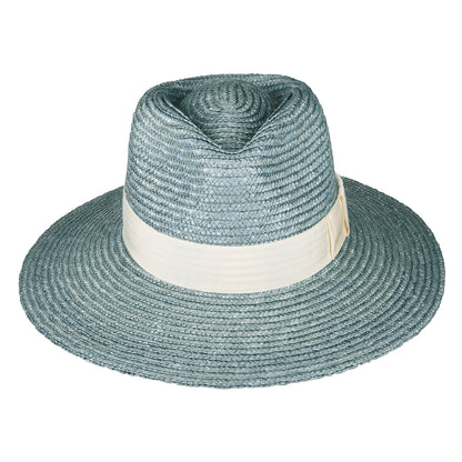Chapeau Été à Bord Court en Paille Joanna bleu glacé BRIXTON