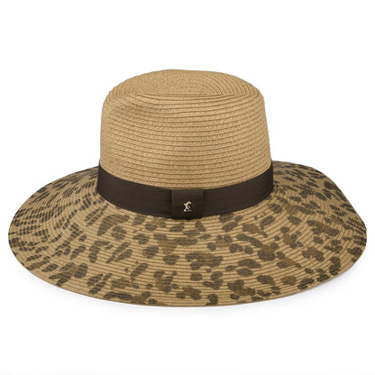 Chapeau Fedora Été à Bord Large Léopard Sia naturel-marron JOULES