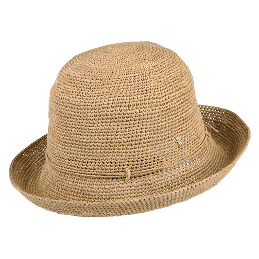 Chapeau Été en Raphia Pliable Provence 8 nougat HELEN KAMINSKI