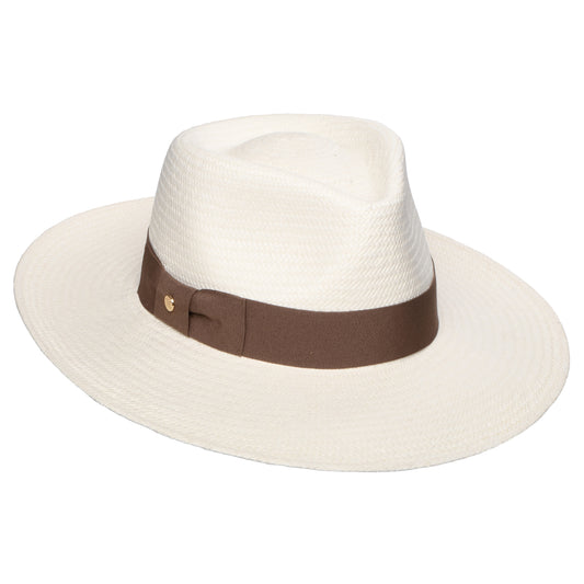 Chapeau Fedora Panama Chatsworth décoloré-taupe FAILSWORTH