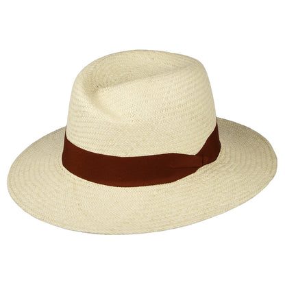 Chapeau Fedora Panama Florence naturel-rouille FAILSWORTH