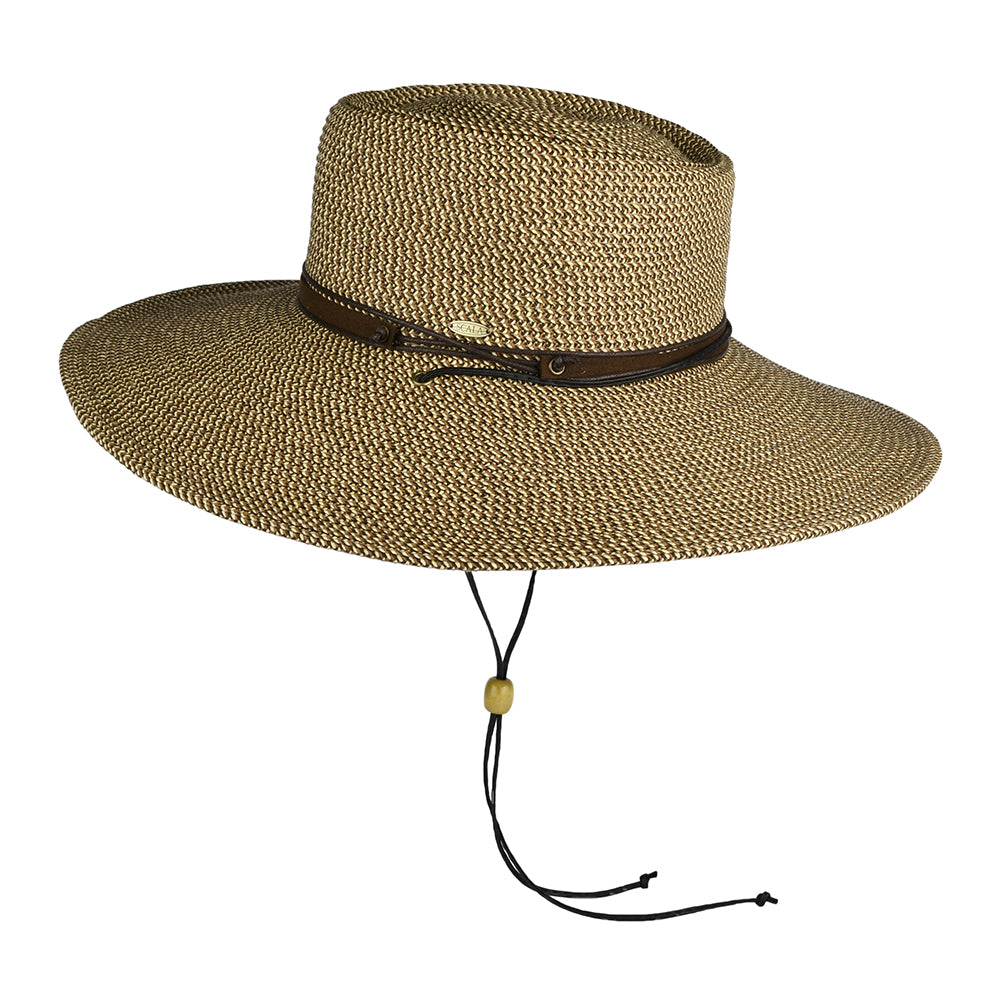 Chapeau Gaucho en Paille Toyo Bruges marron SCALA